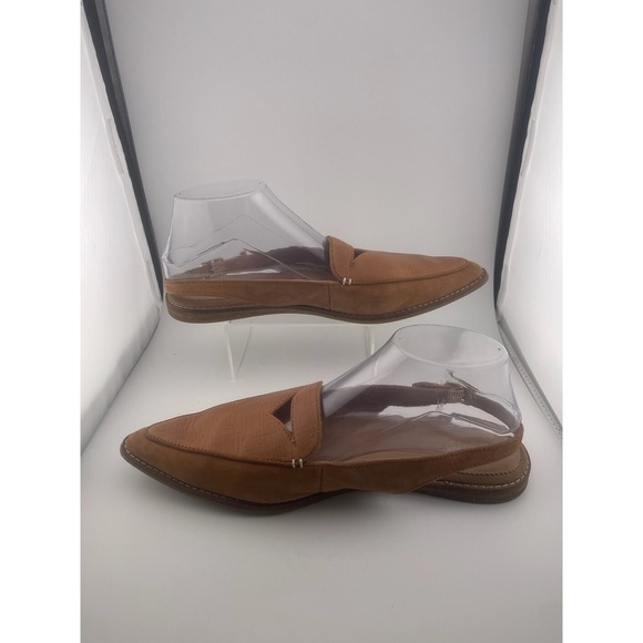 Leather Suede pointed toe slingback flat sandals Sperry Saybrook women\'s‎ sz 10 main image 9